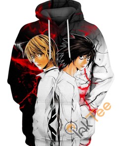 Light And L 3D Hoodie With All Over Print Design