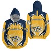 Light Up The Night With Nhl Nashville Predators Lighting 3D Full Over Print Hoodie Zip Hoodie Sweater Tshirt 3