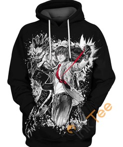 Light Up With Death Note Light Yagami Hoodie In 3D - Available Now! 