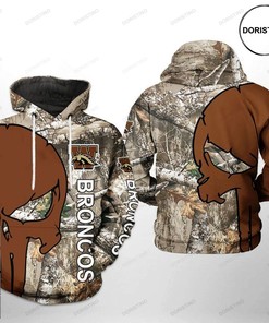 Limited Edition All Over Print Western Michigan Broncos Camo Veteran Hunting 3D Hoodie For Men
