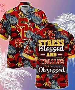 [Limited] Usc Trojans Sports Hawaiian  And Shorts Perfect For Fathers Day