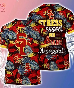 [Limited] Usc Trojans Sports Hawaiian  And Shorts Perfect For Fathers Day