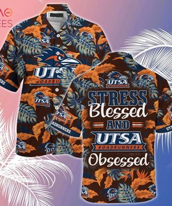 [Limited] Utsa Roadrunners Summer Hawaiian  And Shorts With All Over Print, Ideal Gift For Fathers Day