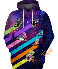Lines Colors Of Dragon Ball 3D Hoodie With All Over Print 