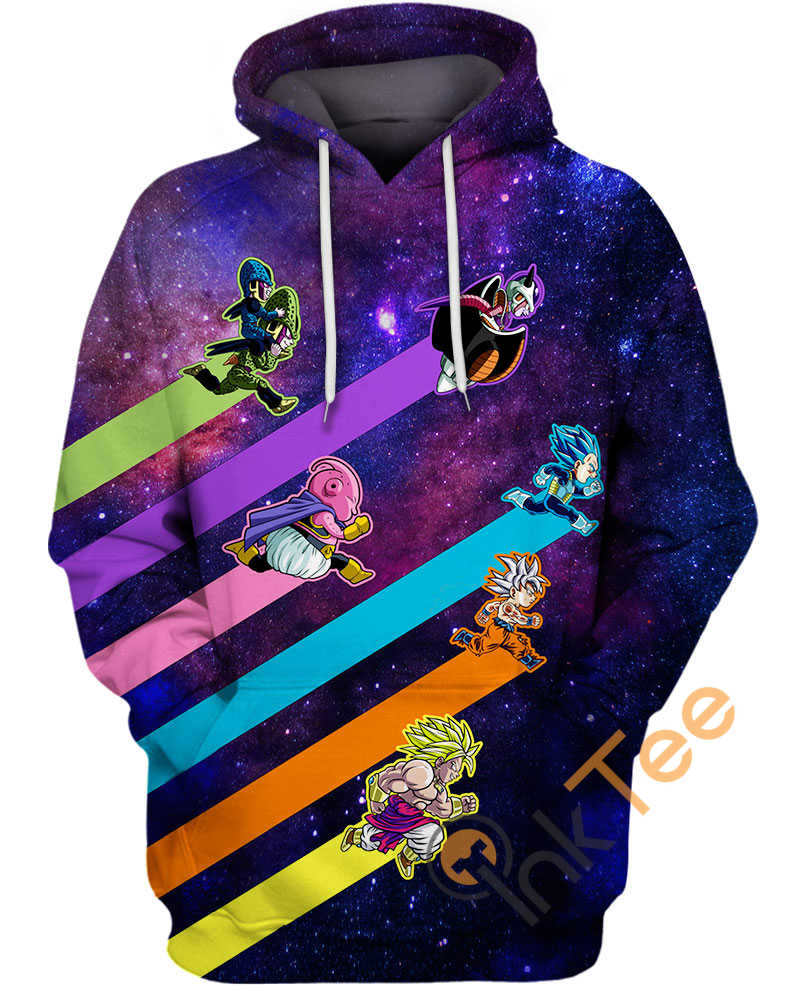 Lines Colors Of Dragon Ball 3D Hoodie With All Over Print