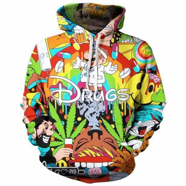 Lively Dr. Mario Drugs Pullover Characters All Over Print 3D Hoodie