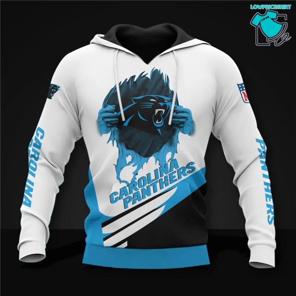 Look Cool And Feel Comfortable With The Carolina Panthers Nfl Football 3D All Over Print Hoodie