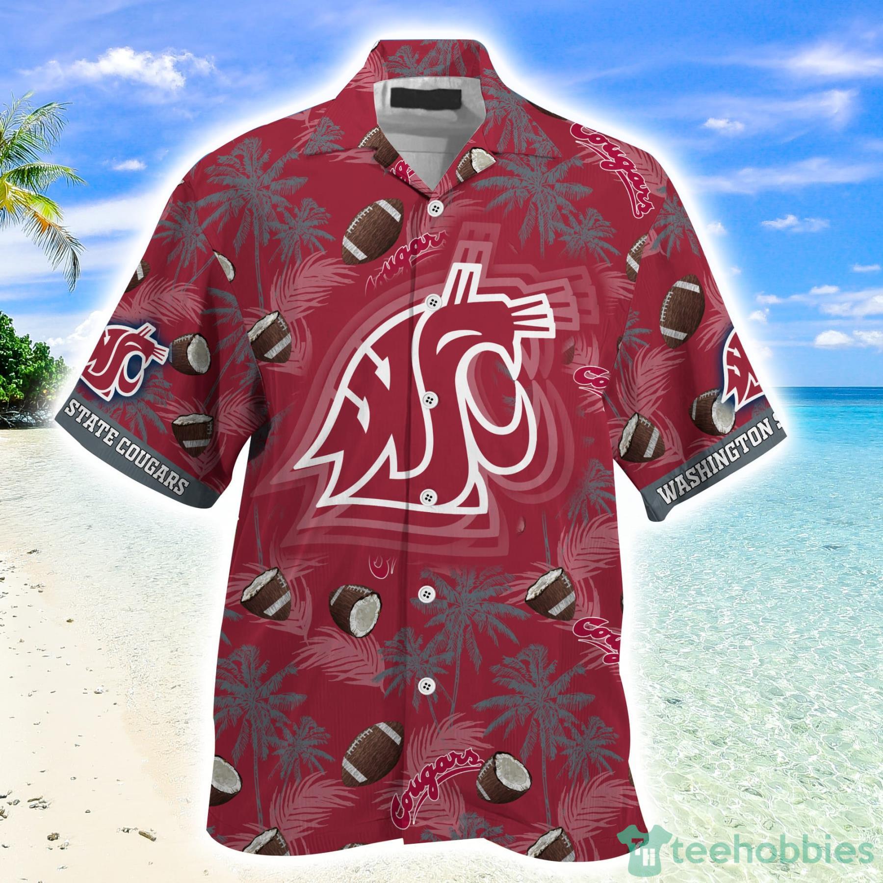 Look Trendy With The Washington State Cougars Coconut Pattern Hawaiian And Shorts