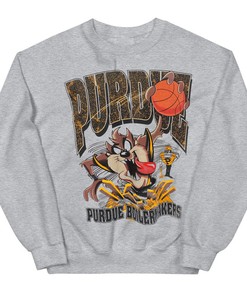 Looney Tunes Taz Tee with Vintage Purdue Boilermakers Design - Perfect for Fans