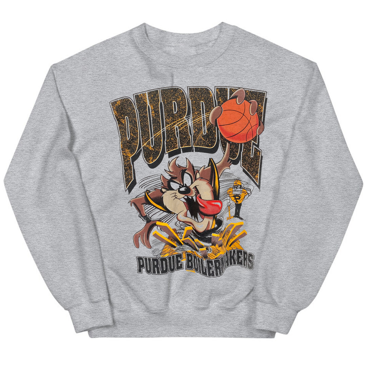 Looney Tunes Taz Tee with Vintage Purdue Boilermakers Design - Perfect for Fans