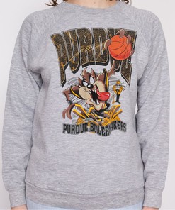 Looney Tunes Taz Tee with Vintage Purdue Boilermakers Design - Perfect for Fans