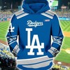 Los Angeles Dodgers Nfl 3D All Over Print Zip Up Hoodie - Perfect Fan Apparel
