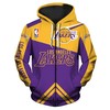 Los Angeles Lakers Hoodie 3D Zip Hoodie For Fans Nba - All Over Print Zip Up Hoodie Men