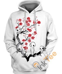 Lost In The Forest Spirits Kodama All Over Print Hoodie
