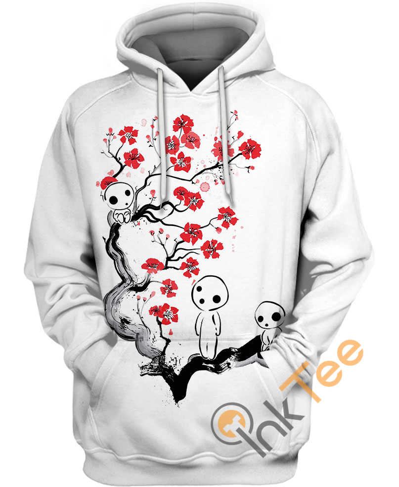Lost In The Forest Spirits Kodama All Over Print Hoodie