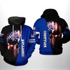 Louisiana Tech Bulldogs Ncaa Us Flag Skull 3D All Over Print Hoodie, Zip-Up Hoodie - All Over Print Hoodies For Women