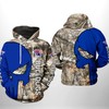 Louisiana Tech Bulldogs Ncaa Us Flag Skull 3D All Over Print Hoodie, Zip-Up Hoodie - Celebrate Game Day In Style