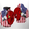 Louisville Cardinals Hoodie Ncaa Us Flag 3D All Over Print Hoodie Zip Hoodie Gifts For Fans