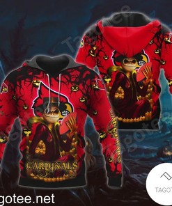 Louisville Cardinals Jack Skellington Halloween 3D All Over Print Zip Hoodie Gifts For Ncaa Fans