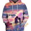 Love Signal 3D Hoodie With All Over Print Design