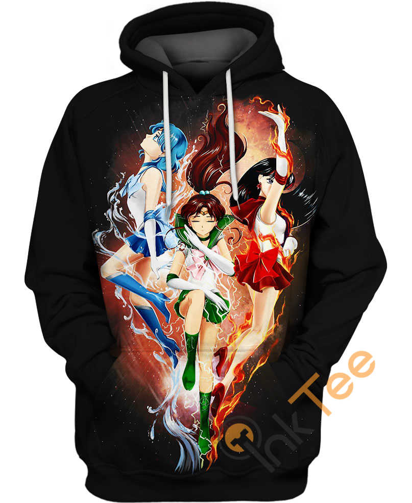 Lovely Guardians Sailor Moon All Over Print 3D Hoodie For Women