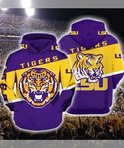 Lsu Tigers 3D Printed Hoodie/Zipper Hoodie With Custom Full Size Print