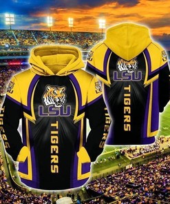 Lsu Tigers Fishing Lover 3D Hoodie - Unique Lsu Tigers Gifts