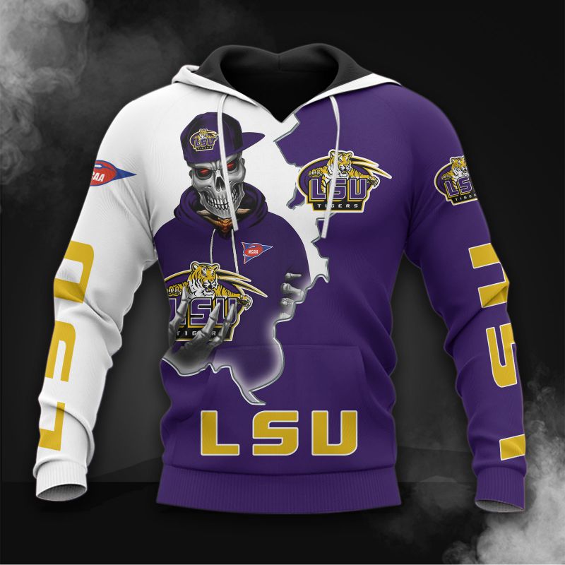 Lsu Tigers Football Hoodie 3D Zip Hoodie Long Sleeve Zip Hoodie For Fan - Unique 3D Graphic Hoodies