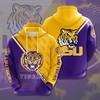 Lsu Tigers Many Logo Football 3D Hoodie For Men With 3D Graphics Print