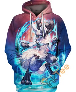 Lucario Pokemon All Over Print 3D Hoodie For Men