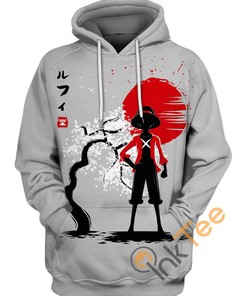 Luffy Cherry Tree All Over Print 3D Hoodie With Custom Design