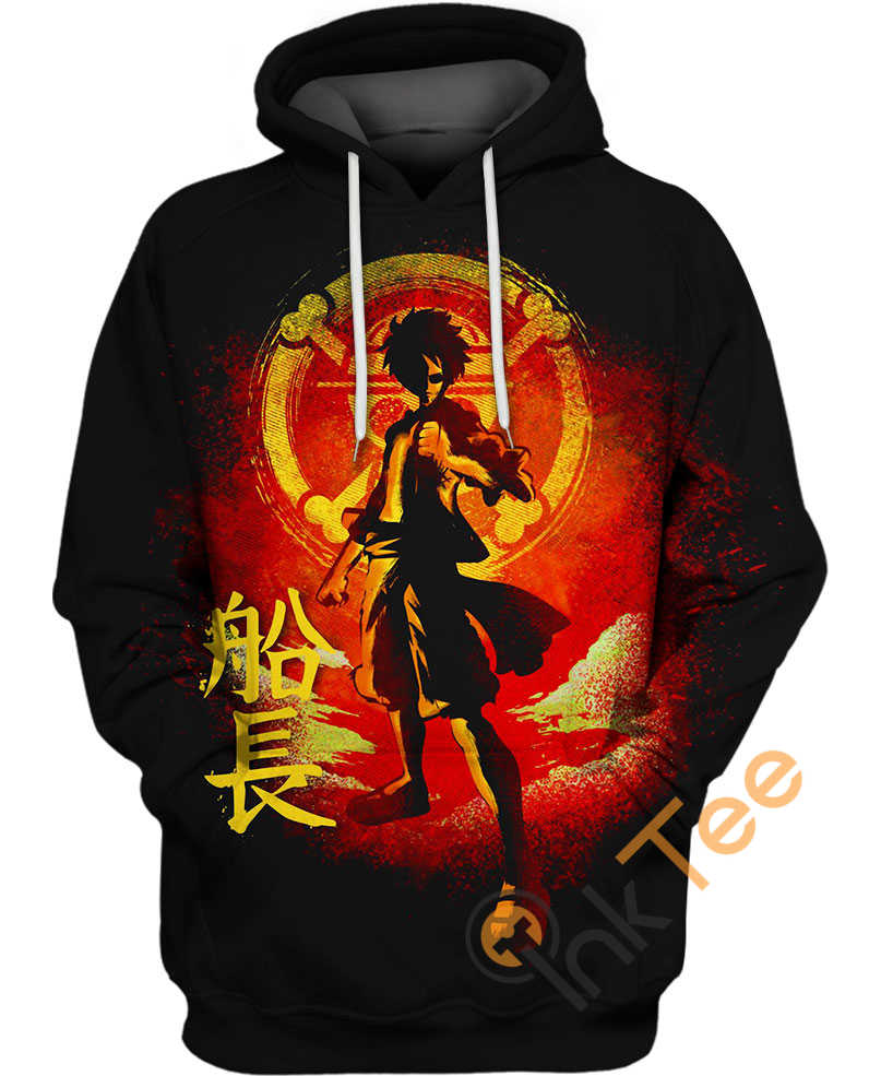 Luffy Determination 3D Hoodie With All Over Print Design