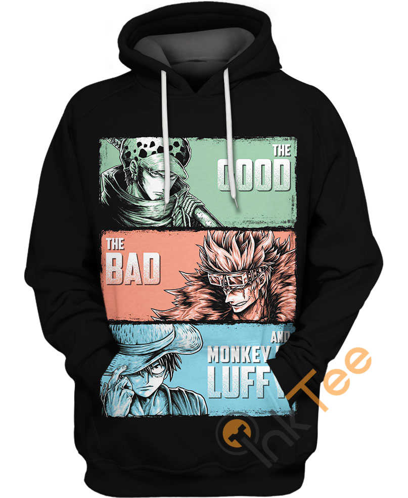 Luffy Law And Eustass Kid All Over Print 3D Hoodie