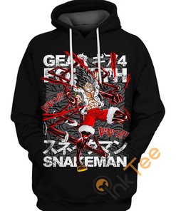 Luffy Snakeman 3D Graphic Hoodie
