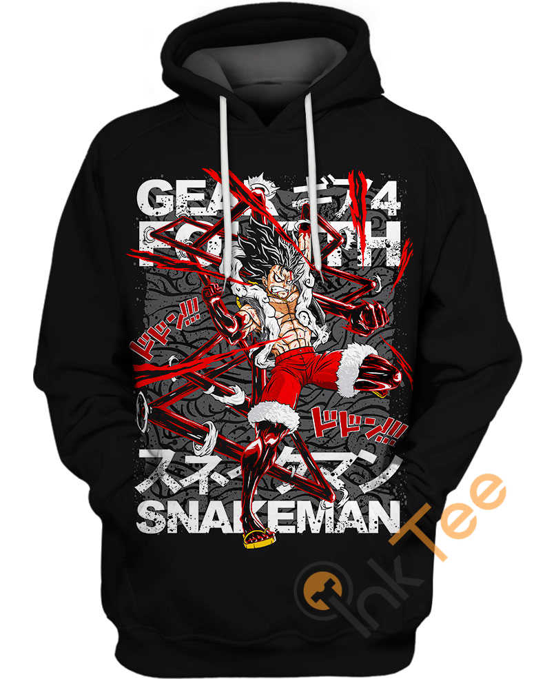 Luffy Snakeman 3D Graphic Hoodie
