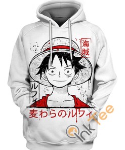 Luffy Straw Hat All Over Print Hoodie Printful