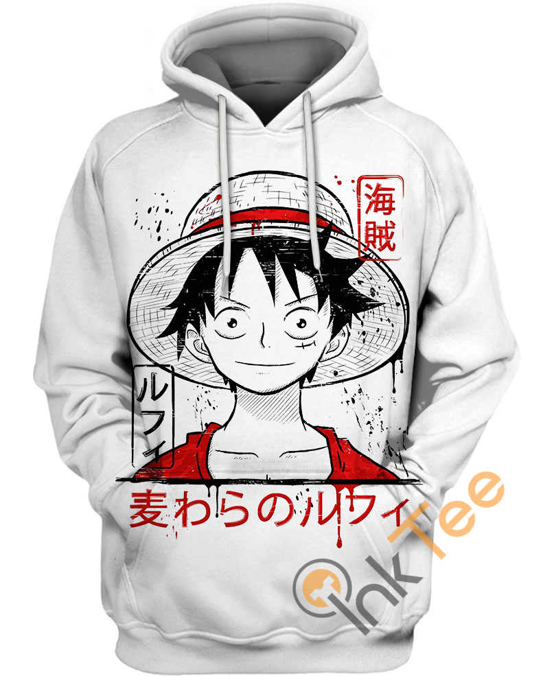 Luffy Straw Hat All Over Print Hoodie Printful
