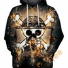 Luffy'S Fire Fist All Over Print Hoodie For Men