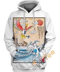 Lugia And Ho-Oh All Over Print Hoodie For Men