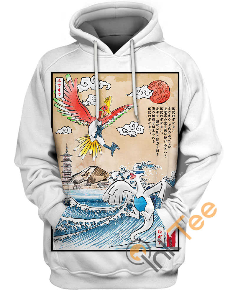 Lugia And Ho-Oh All Over Print Hoodie For Men
