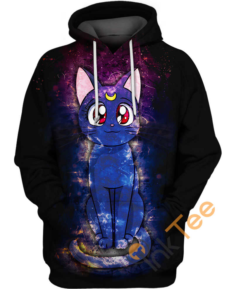 Luna Black Cat Super Soft All Over Print 3D Hoodie