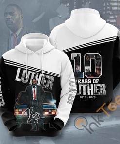 Luther Movie Inspired 3D Hoodie With Bold Design