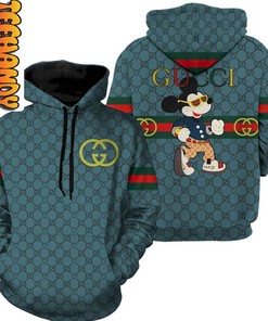Luxurious Disney Gucci Mouse Luxury Brand Custom All Over Print Hoodie