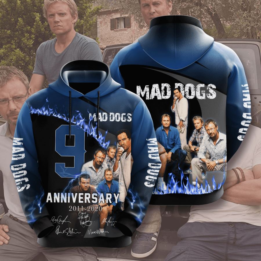 Mad Dogs Mens 3D Hoodie Graphic
