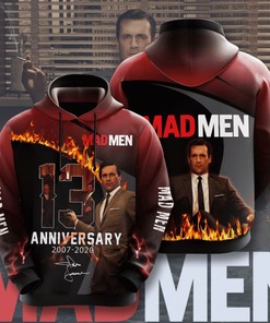Mad Men Custom Zip Up Hoodie Men