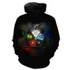 Magic The Gathering Five Mana Color 3D Hoodie Gift For Men