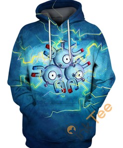 Magneton Pokemon Custom 3D Hoodie