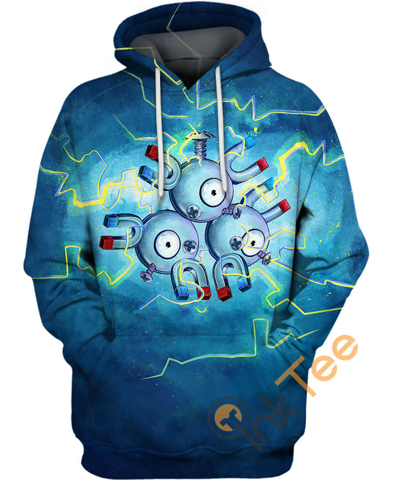 Magneton Pokemon Custom 3D Hoodie