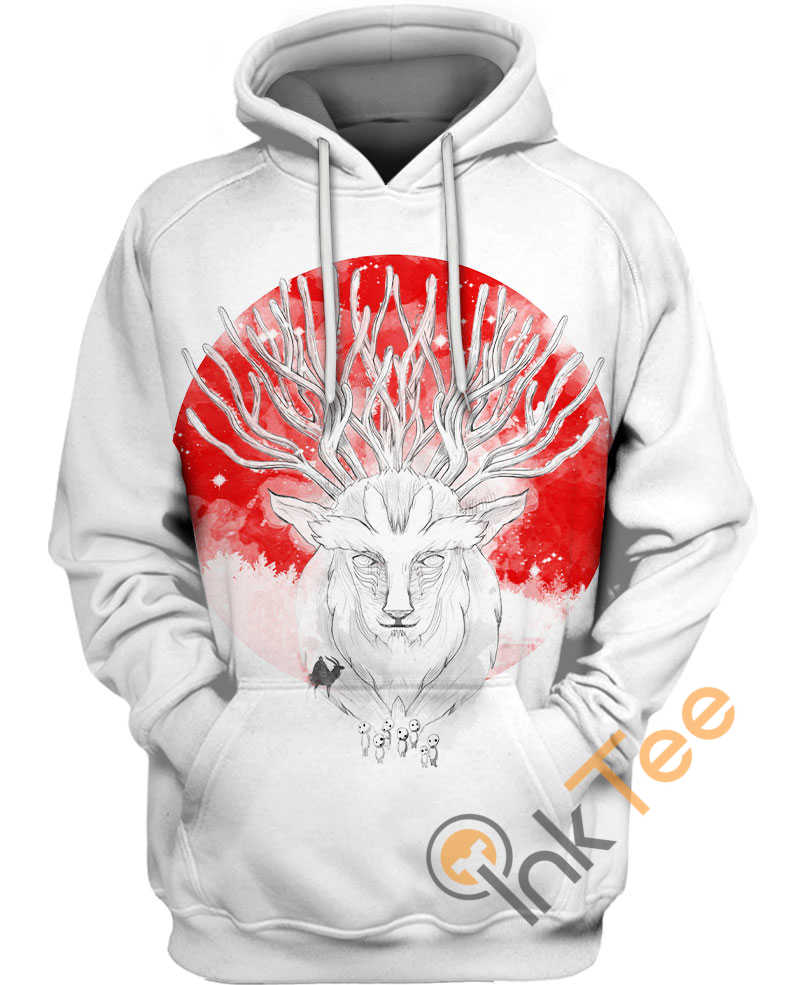 Majestic Deer Forest Spirit All Over Print 3D Hoodie