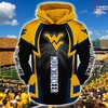 Make A Statement With West Virginia Mountaineers Black And Gold 3D All Over Print Hoodie